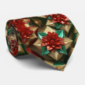 Yuletide Opulence：クリスマスの黄金の糸 ネクタイ (ロール)