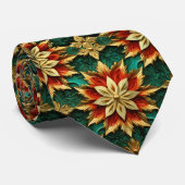 Yuletide Opulence：クリスマスの黄金の糸 ネクタイ (ロール)