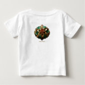 Yuletide Opulence:クリスマスの黄金の糸 ベビーTシャツ (裏面)