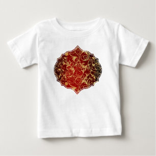 Yuletide Opulence:クリスマスの黄金の糸 ベビーTシャツ