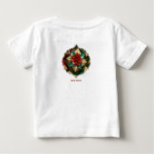 Yuletide Opulence:クリスマスの黄金の糸 ベビーTシャツ (裏面)