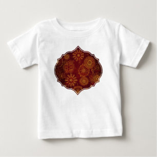 Yuletide Opulence:クリスマスの黄金の糸 ベビーTシャツ