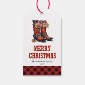 Yuletide Yeehaw Christmas tag personalized name ギフトタグ (裏面)