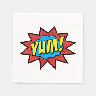 YUMカクテルナプキンレッド スタンダードカクテルナプキン