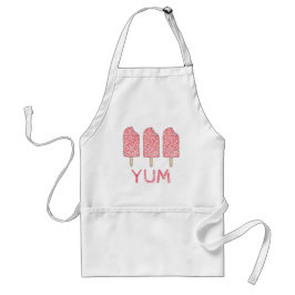 YUMストロベリーケーキエクレイルピンクアイスクリームポップシクル スタンダードエプロン