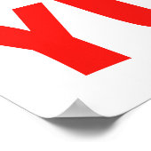 Yum熱いバターのポップコーンサイン ポスター (角)