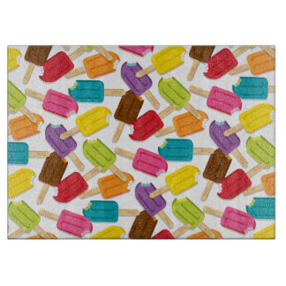 Yum! アイスキャンデーのまな板-白 カッティングボード