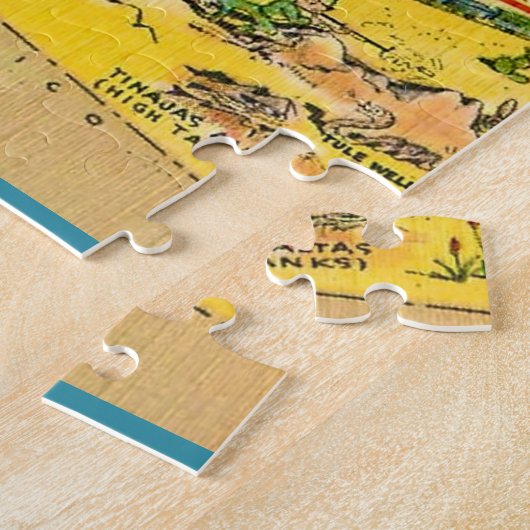 Yuma Arizona 11x14 Map Jigsaw Puzzle ジグソーパズル (側面)