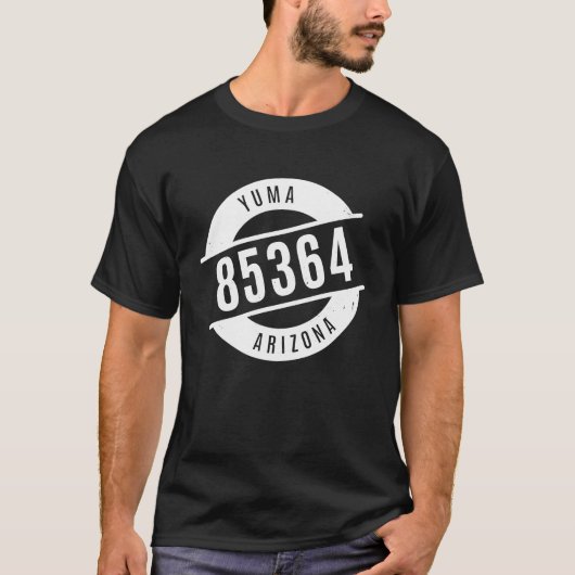 Yuma Arizona 85364 Zip Code Distressed Tシャツ (正面)