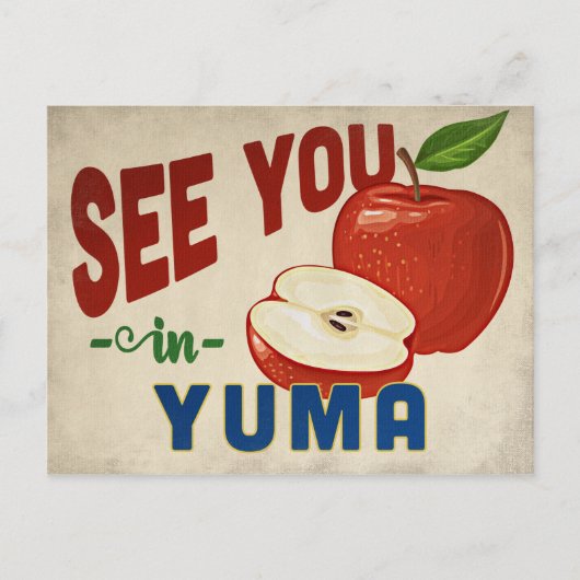 Yuma Arizona Apple – ヴィンテージ・トラベル ポストカード (正面)