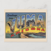 Yuma Large Letterヴィンテージ ポストカード (正面)