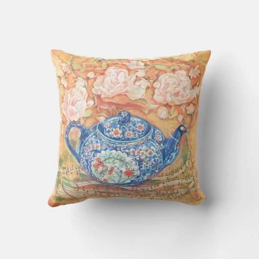 Yume Pot: Teatime Rhapsody Throw Pillow クッション (裏面)
