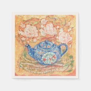 Yume Pot: Teatime Rhapsody Throw Pillow スタンダードカクテルナプキン