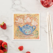 Yume Pot: Teatime Rhapsody Throw Pillow スタンダードカクテルナプキン (インサイチュ)