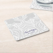 Yumeji Hirado Woman Art Coaster スクエアペーパーコースター (アングル)