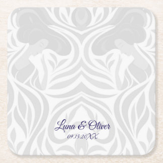 Yumeji Hirado Woman Art Coaster スクエアペーパーコースター