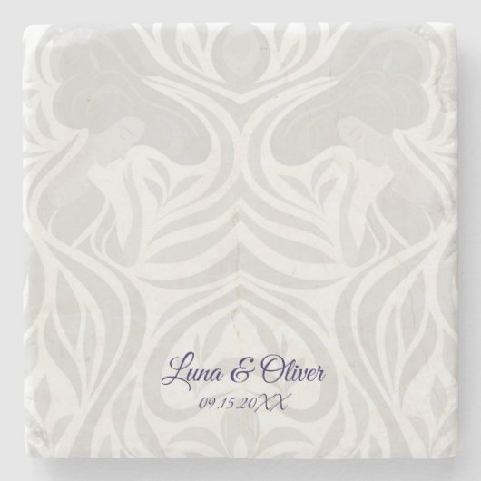 Yumeji Hirado Woman Stone Coaster ストーンコースター (正面)