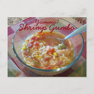 YummoエビGumboレシピカード ポストカード