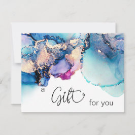 *~* Yummy AP29抽象芸術ターコイズティール（緑がかった色）。はっきりした金ゴールド