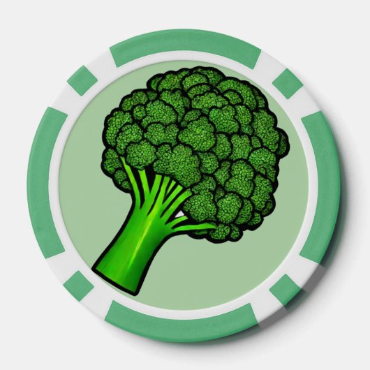 Yummy Broccoli ポーカーチップ (裏面)