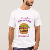 Yummy burger tシャツ (正面)