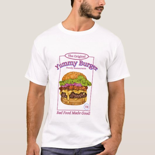 Yummy burger tシャツ (正面)