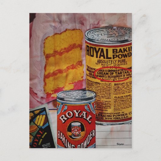 Yummy Cake and Baking Powder Collage ポストカード (正面)
