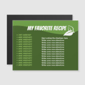 Yummy CC0957冷蔵庫レシピ磁気カード (正面/裏面)