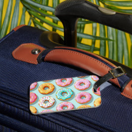 Yummy cream donuts blue ラゲッジタグ