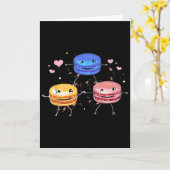 Yummy Cute Cheerleading Macaroon Gift  カード (黄色い花)