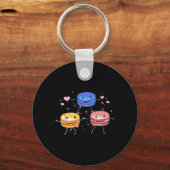 Yummy Cute Cheerleading Macaroon Gift  キーホルダー (正面)