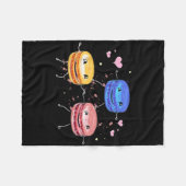 Yummy Cute Cheerleading Macaroon Gift  フリースブランケット (正面(横))