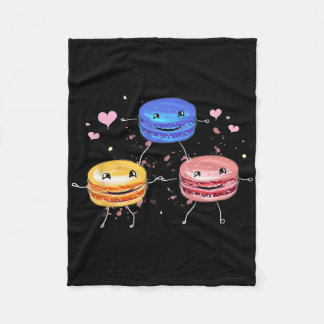 Yummy Cute Cheerleading Macaroon Gift  フリースブランケット