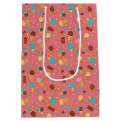 Yummy Ice Cream写真 |ダークピンク ミディアムペーパーバッグ (裏面)