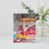 yummy sandwich junk journal Mixed Media Collage ポストカード (スタンド正面)