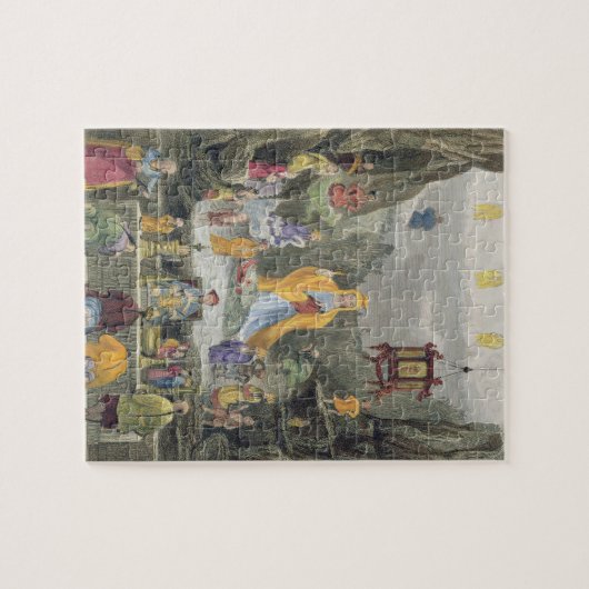 「Yun Stzoo Stzee」の寺院の祭壇の部分、鈴の音 ジグソーパズル (横)