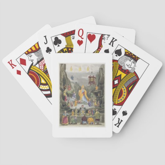 「Yun Stzoo Stzee」の寺院の祭壇の部分、鈴の音 トランプ (裏面)