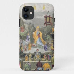 「Yun Stzoo Stzee」の寺院の祭壇の部分、鈴の音 iPhone 11 ケース