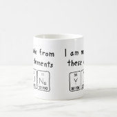 Yunaの周期表の名前のマグ コーヒーマグカップ (中央)