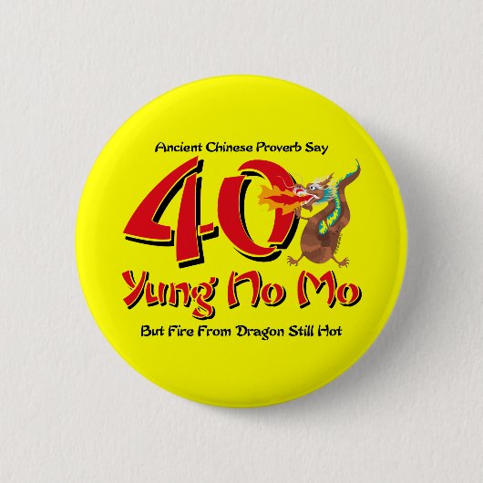 Yung Moの第40誕生日無し 缶バッジ (正面)
