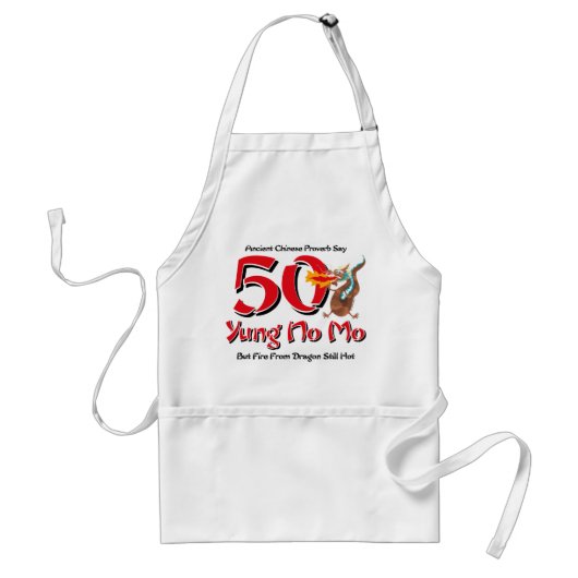 Yung Moの第50誕生日無し スタンダードエプロン (正面)