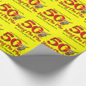 Yung Moの第50誕生日無し ラッピングペーパー (角)