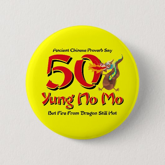 Yung Moの第50誕生日無し 缶バッジ (正面)