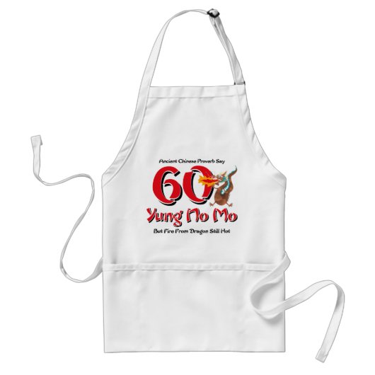Yung Moの第60誕生日無し スタンダードエプロン (正面)