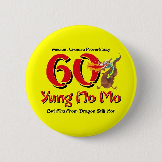 Yung Moの第60誕生日無し 缶バッジ (正面)