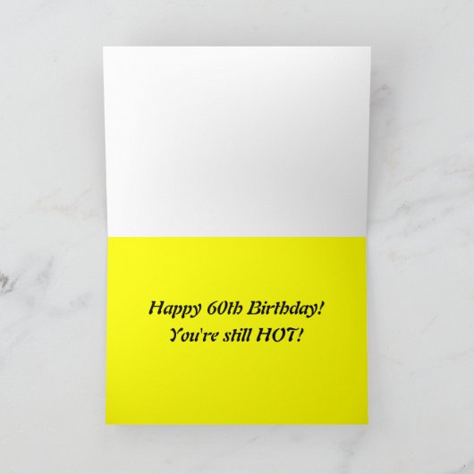 Yung No Mo 60th Birthday カード (内部)