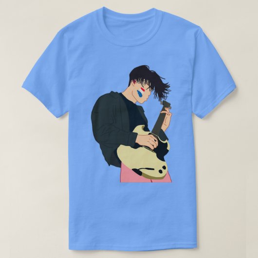 YUNGBLUDギターのアートワーク Tシャツ (デザイン正面)