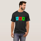 YUP要素の周期表 Tシャツ (正面フル)