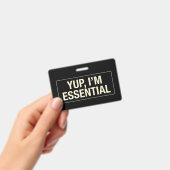 Yup Imエッセンシャル バッジ (手持ち)