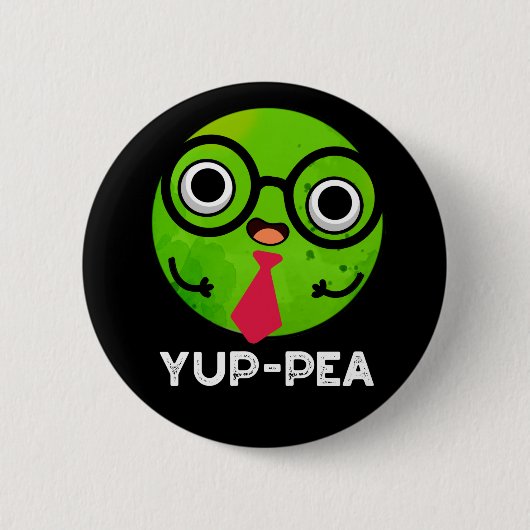 Yup-pea YuppieベおもしろいギーピープンダークBG 缶バッジ (正面)